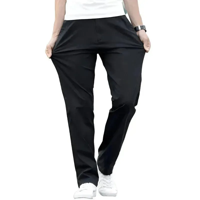 Premium Stretch Cotton Trousers for Business and Casual Wear